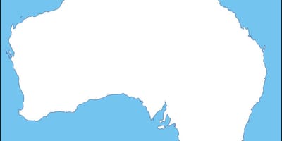 Mapa Austrálie osnovy