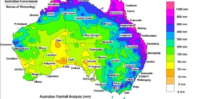 Počasí mapa Austrálie