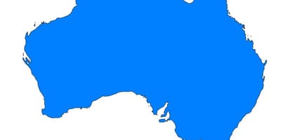 Vektorová mapa austrálie