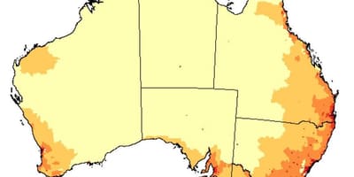Populace mapa Austrálie