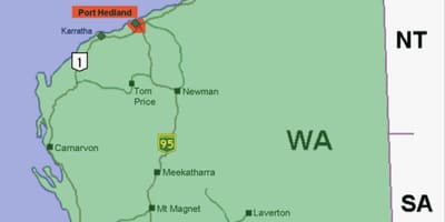Mapa Austrálie Porty