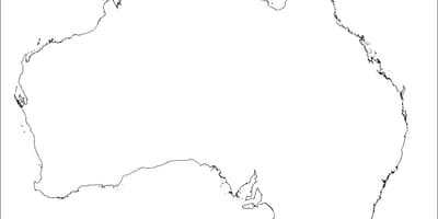 Slepá mapa austrálie